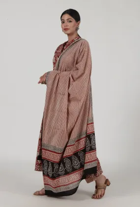 Ajrakh Printed Cotton Dupatta