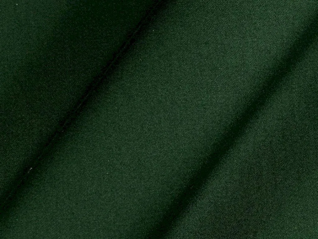 Bottle Green Plain Dyed Cotton Satin Fabric (Wholesale)