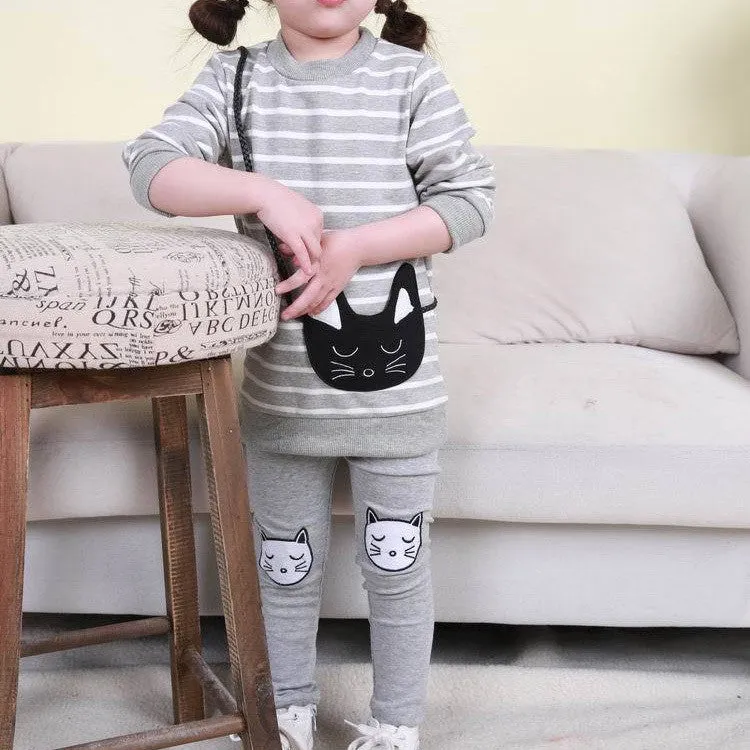 Girl's Striped Clothing Sets