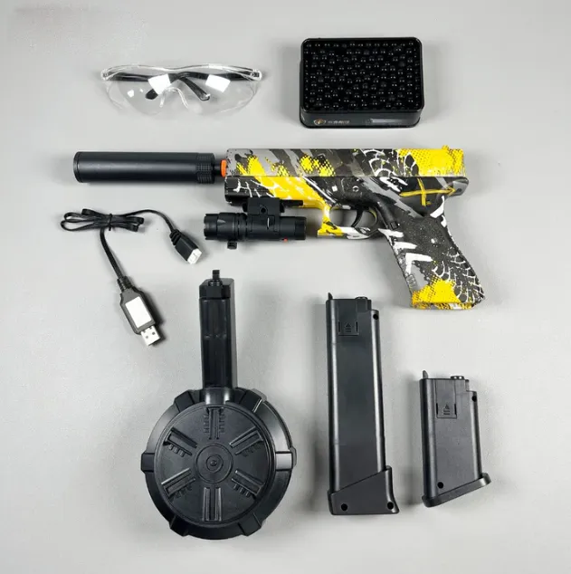 Glock automatic simulation electric repeating soft bullet gun