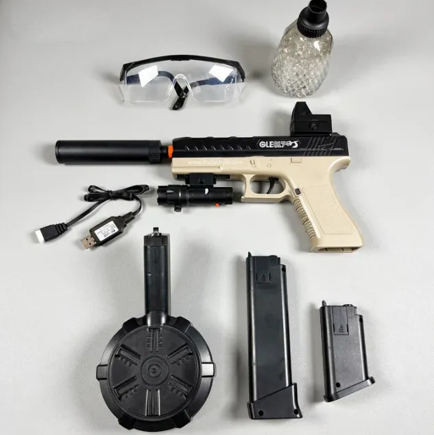 Glock automatic simulation electric repeating soft bullet gun