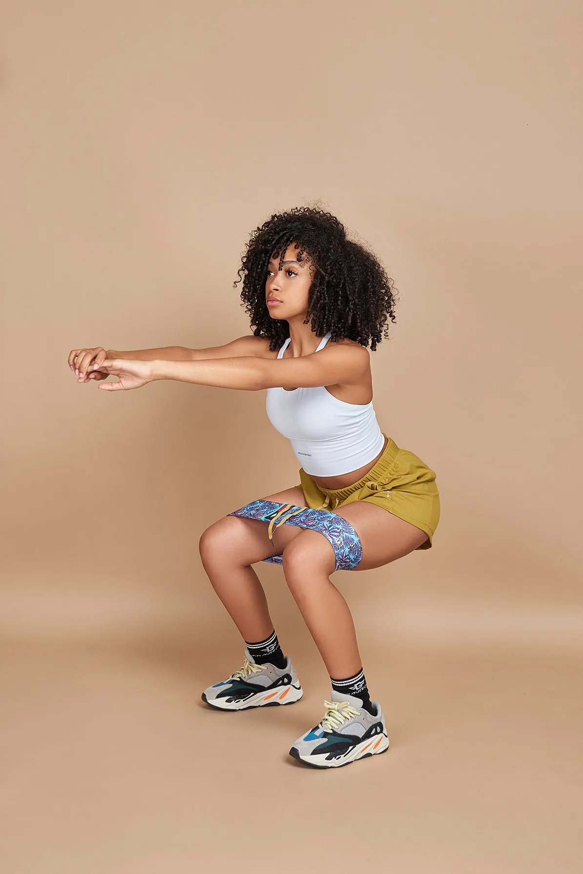 Harmony High Waisted Relaxed Fit Shorts in Tumercic