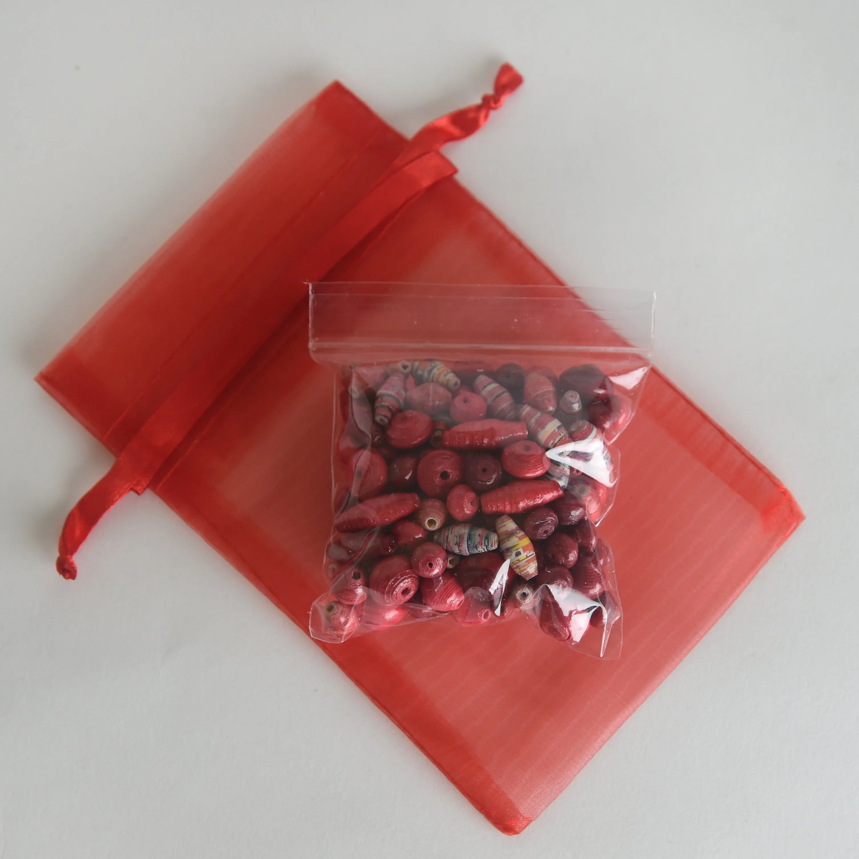 Loose Recycled Paper Beads