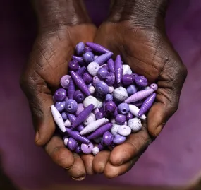 Loose Recycled Paper Beads
