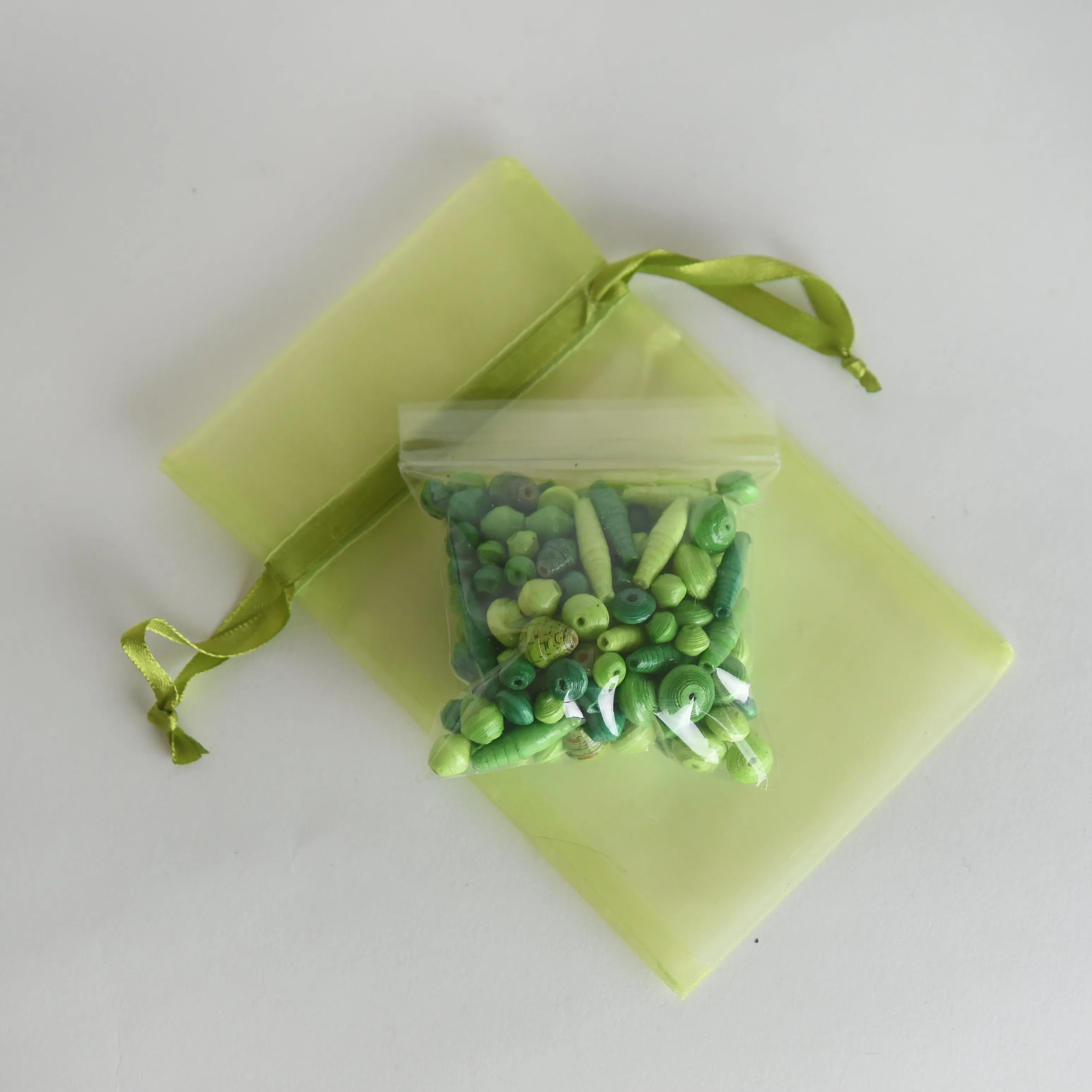 Loose Recycled Paper Beads