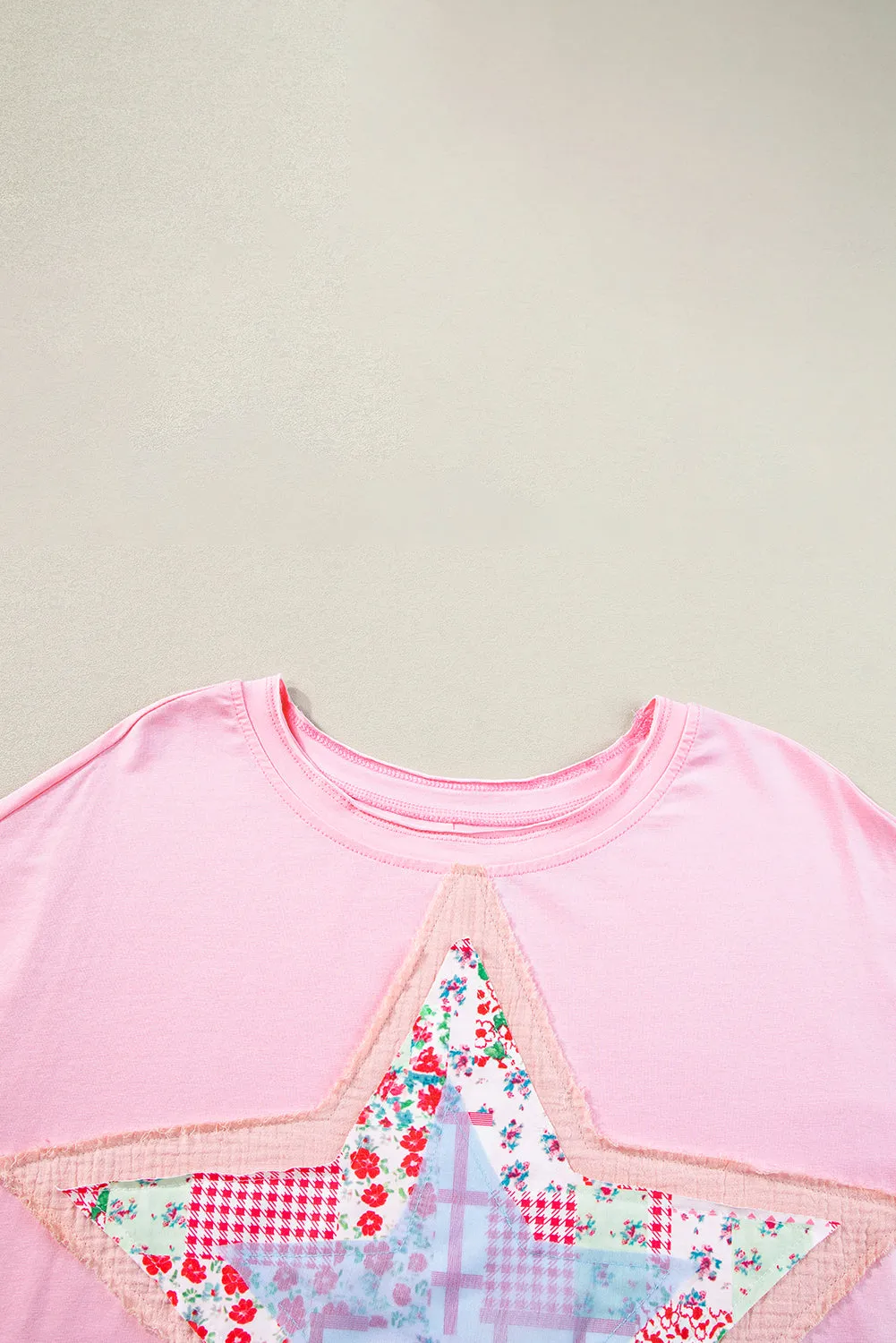 Star Patchwork Loose T-shirt