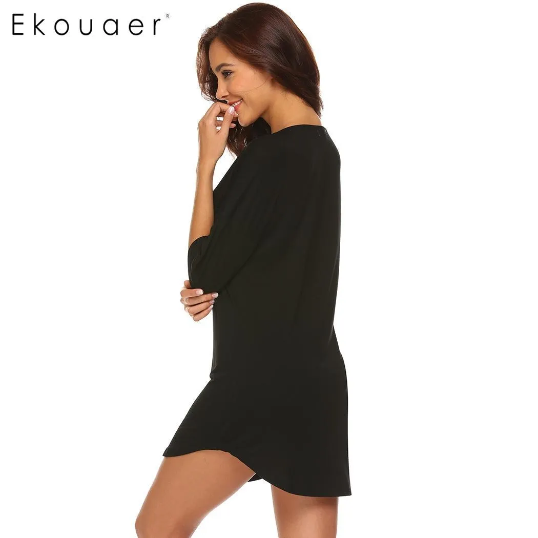 VenusFox V-Neck Soft Sexy Nightgown Sleepwear